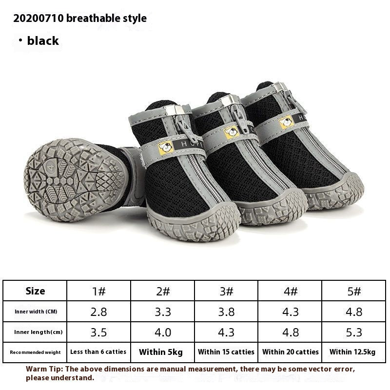 Chaussures pour chiens imperméables, antidérapantes, résistantes à l'usure