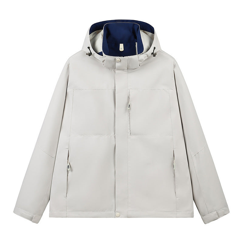 Chèvre à capuche doublée en plein air Trois Veste Proof Streetwear Marque Outerwear