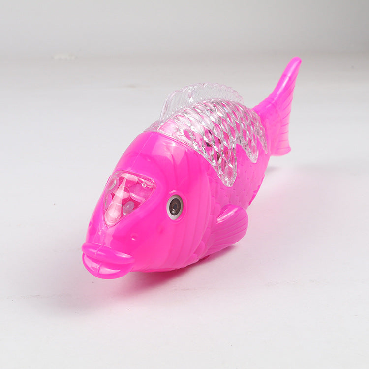 Projection éclair de jeu de poisson électrique pour enfants Musique lumineuse Simulation