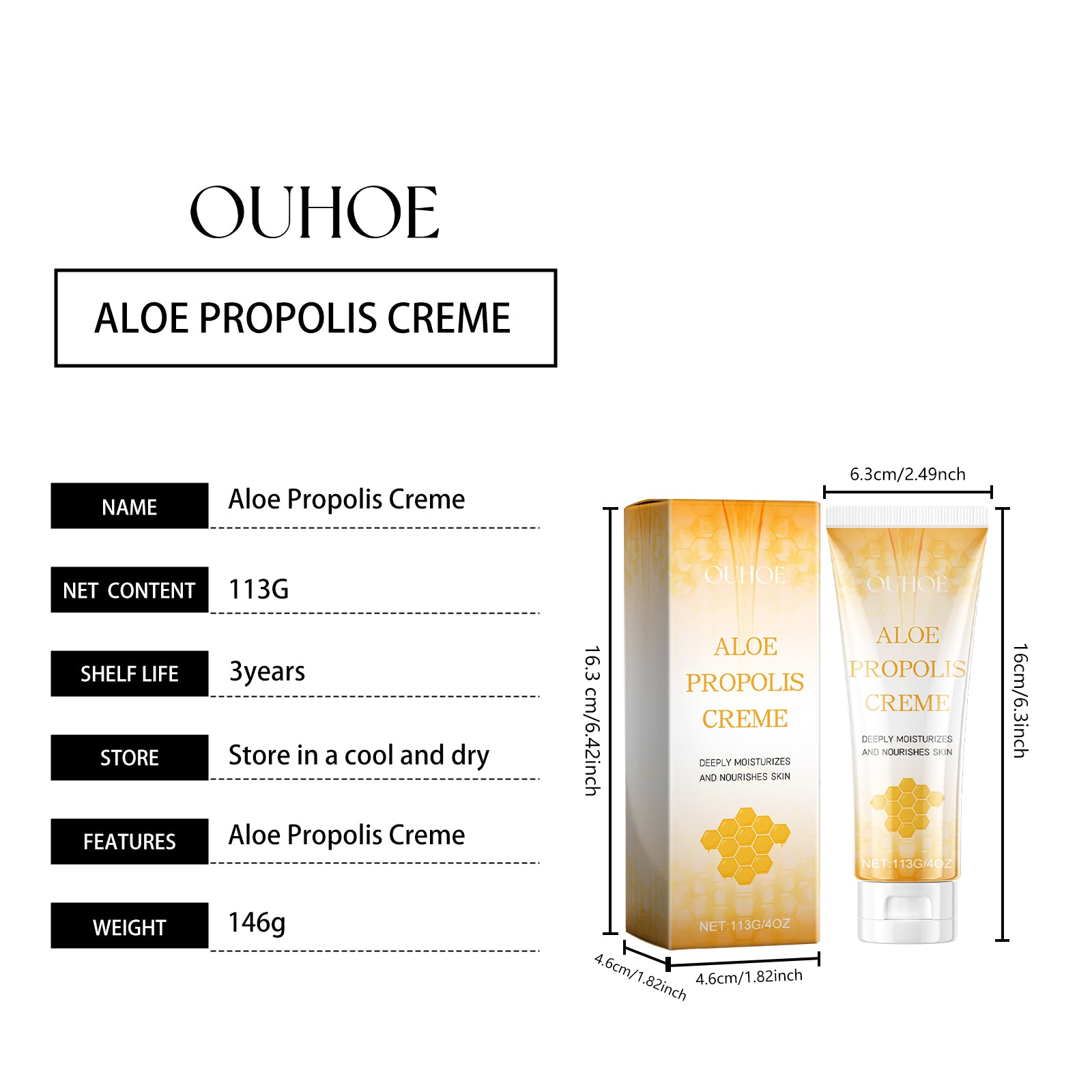 Aloe Propolis Crème hydratante 113g 1 Boîte