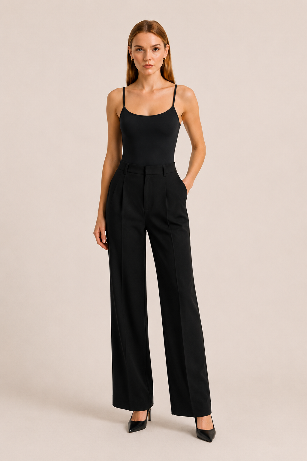Sangle de Spaghetti pour femme Bodysuit sans manches Soft Stretch Essential Basic Top