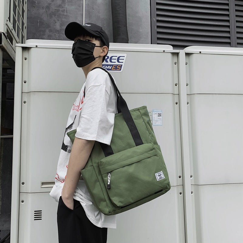 Sac à main pour hommes Sac à bandoulière simple et de grande capacité