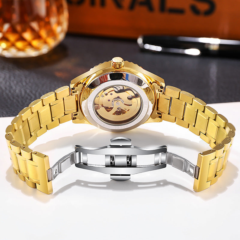 Men's waterproof automatic mechanical watch