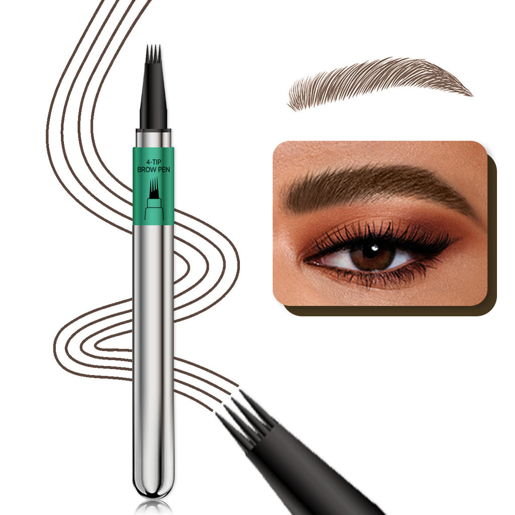 Crayon à sourcils sauvages à quatre griffes résistant aux boues
