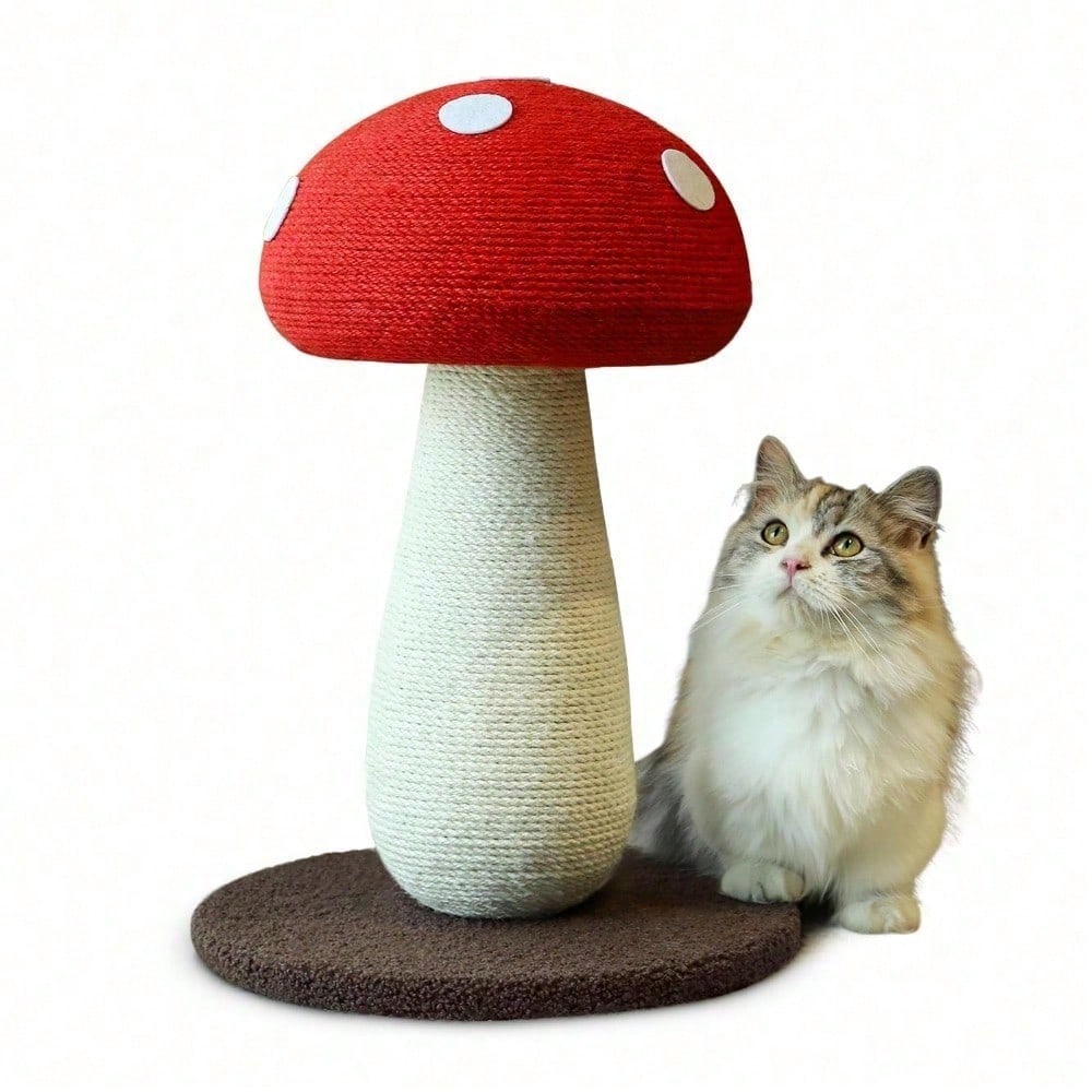 Mushroom Cat Scratching Post Design unique