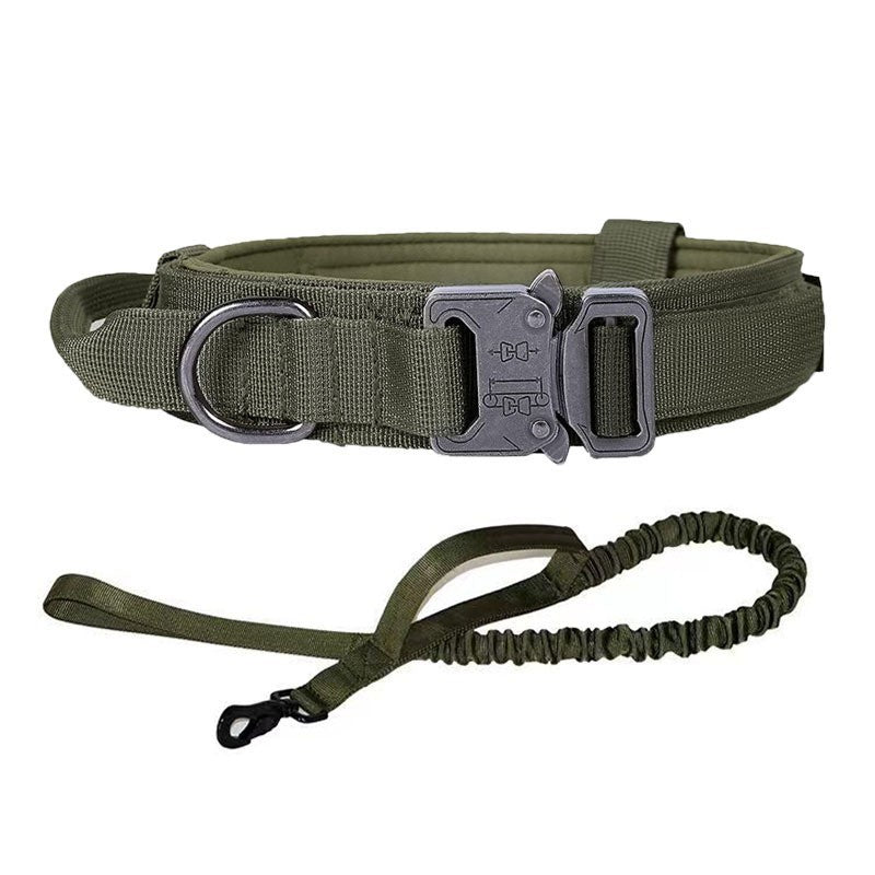 Collier de chien de chien Nylon Entraînement militaire extérieur Collier réglable