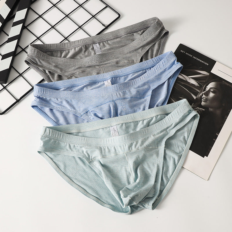 Sous-vêtements en soie de glace Modal Low Waist Jacquard