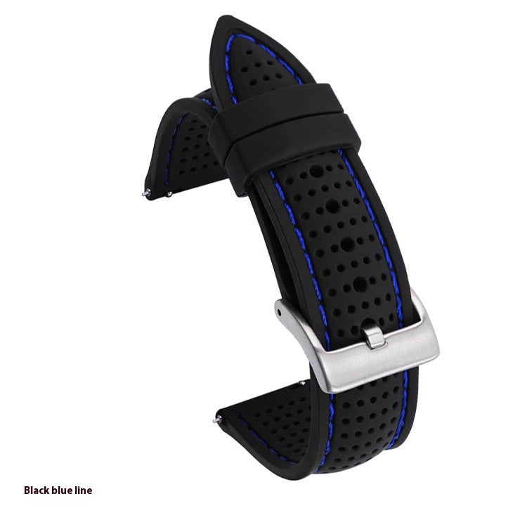 Convient pour la bande de montres avec la sangle de silicone de ligne