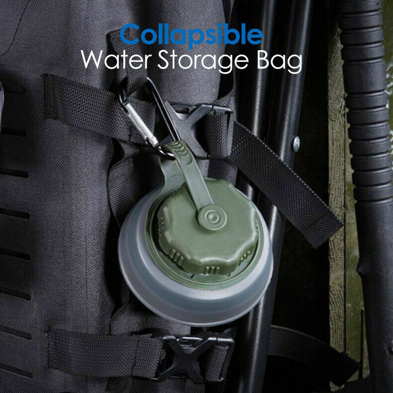26Oz Filtre collapsible Filtration eau 2 étages BPA Randonnée pliable libre