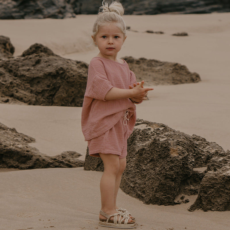 La mode des enfants et des filles' Top Short Sleeve