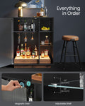 Cabinet à vin VASAGLE avec lumières