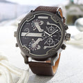 Montre de sport de plein air double-temps noir