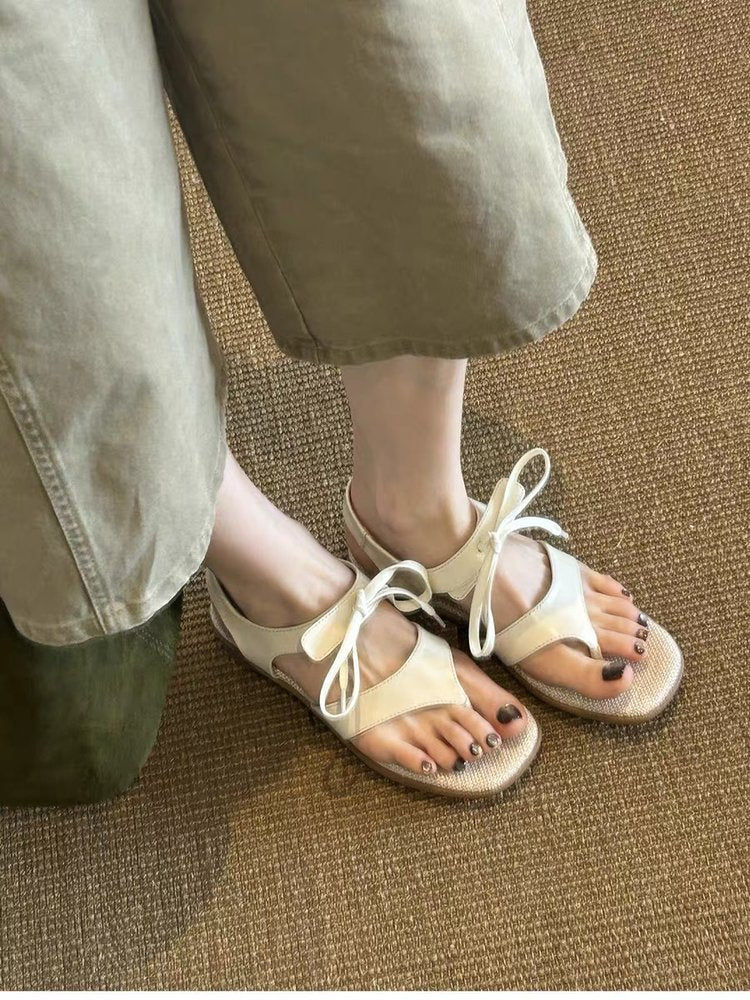 Sandales de mode décontractées pour femmes avec Bow