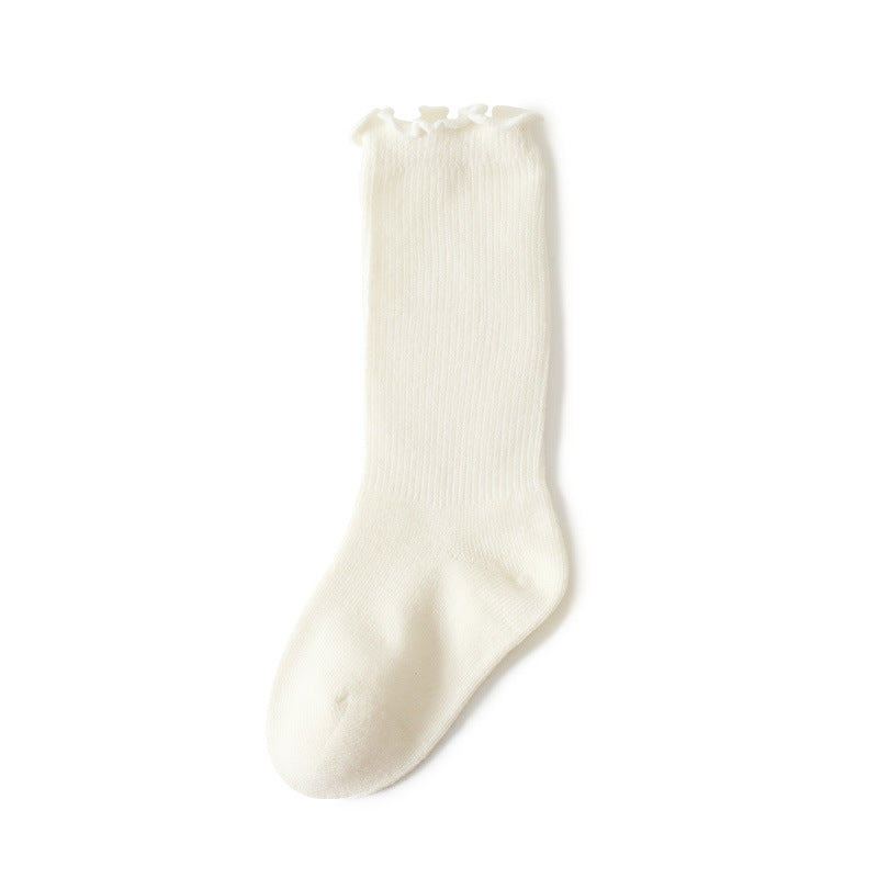Printemps et automne mince Section mois Nouveau-né Chaussettes bébé en automne et en hiver