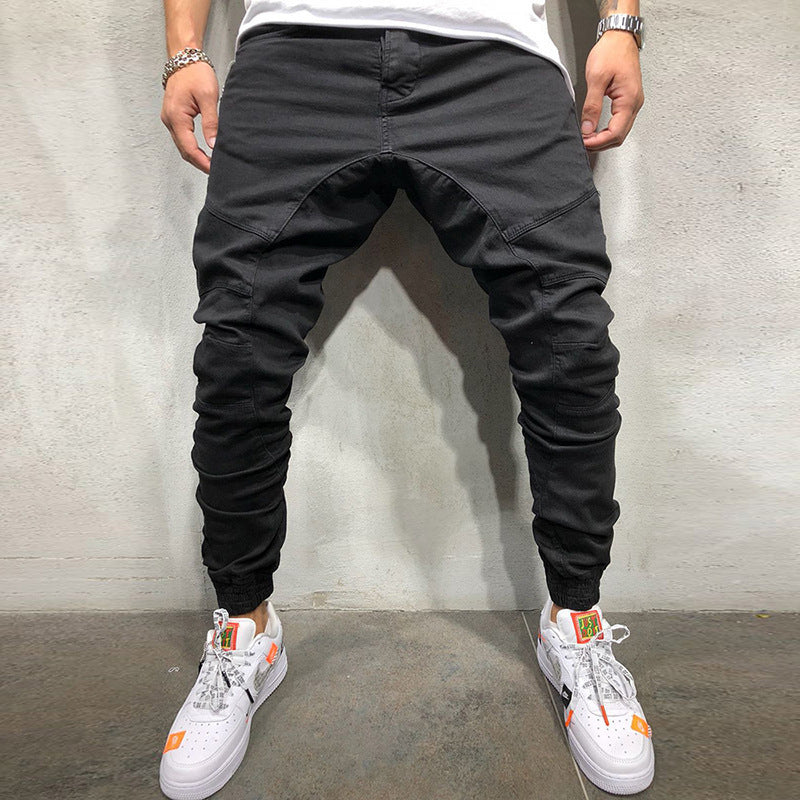 Pantalon à fermeture éclair côté Hip Hop Leggings pour hommes
