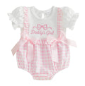 Letter-print Onesie Headband Set Vêtements bébé