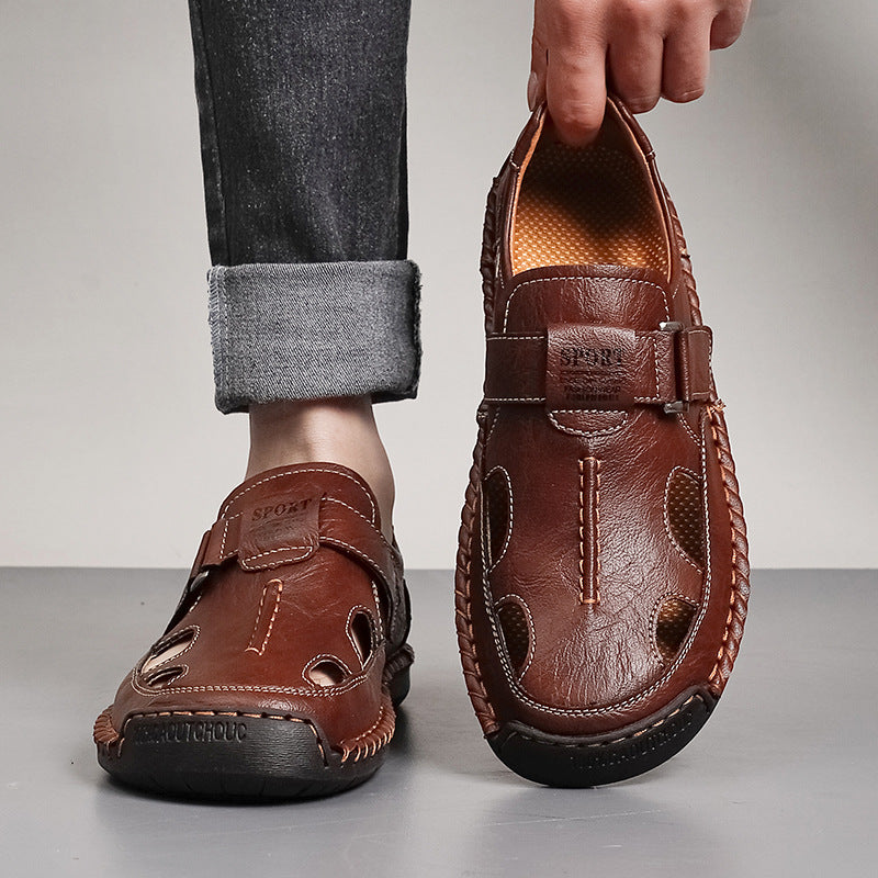 Sandales pour hommes de plus grande taille pour la randonnée en plein air d'été et la plage