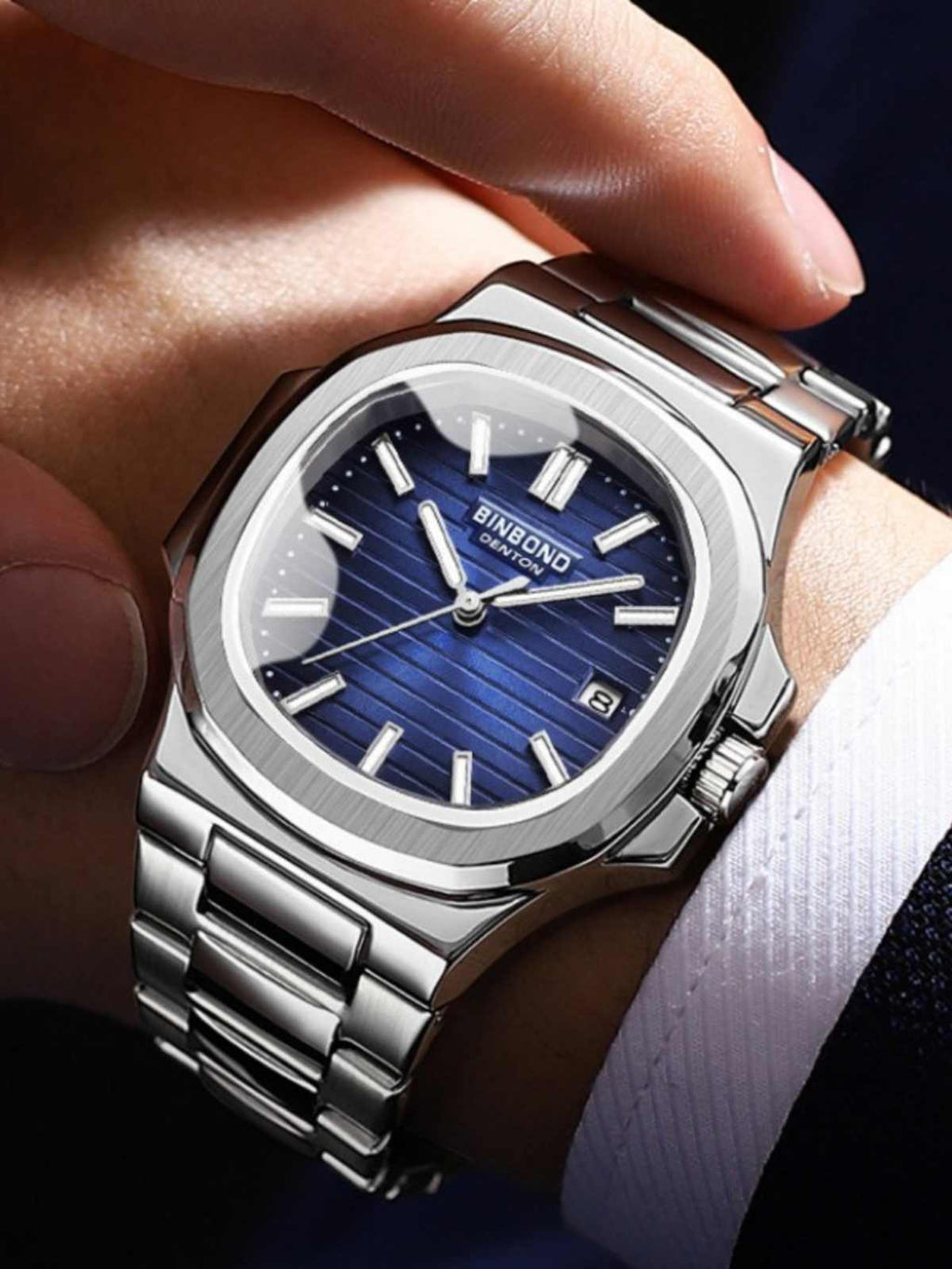 Montres carrées étanches de mode pour hommes