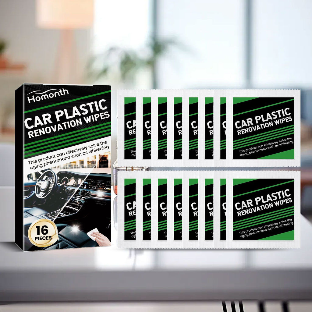 HOMONTH Automobile intérieur soins en plastique Wipes