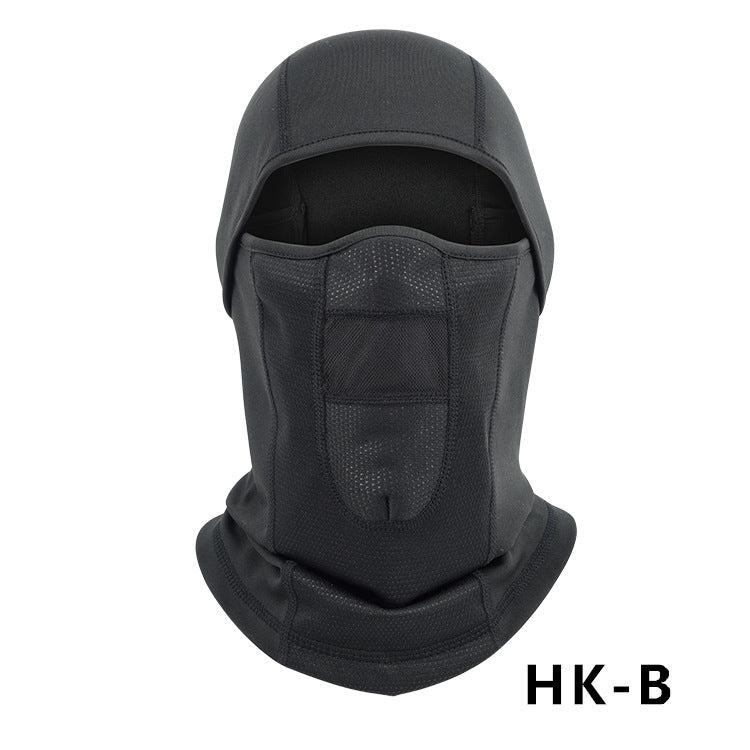 Masque de vélo d'hiver Hotte de moto chaude en plein air Ski coupe-vent