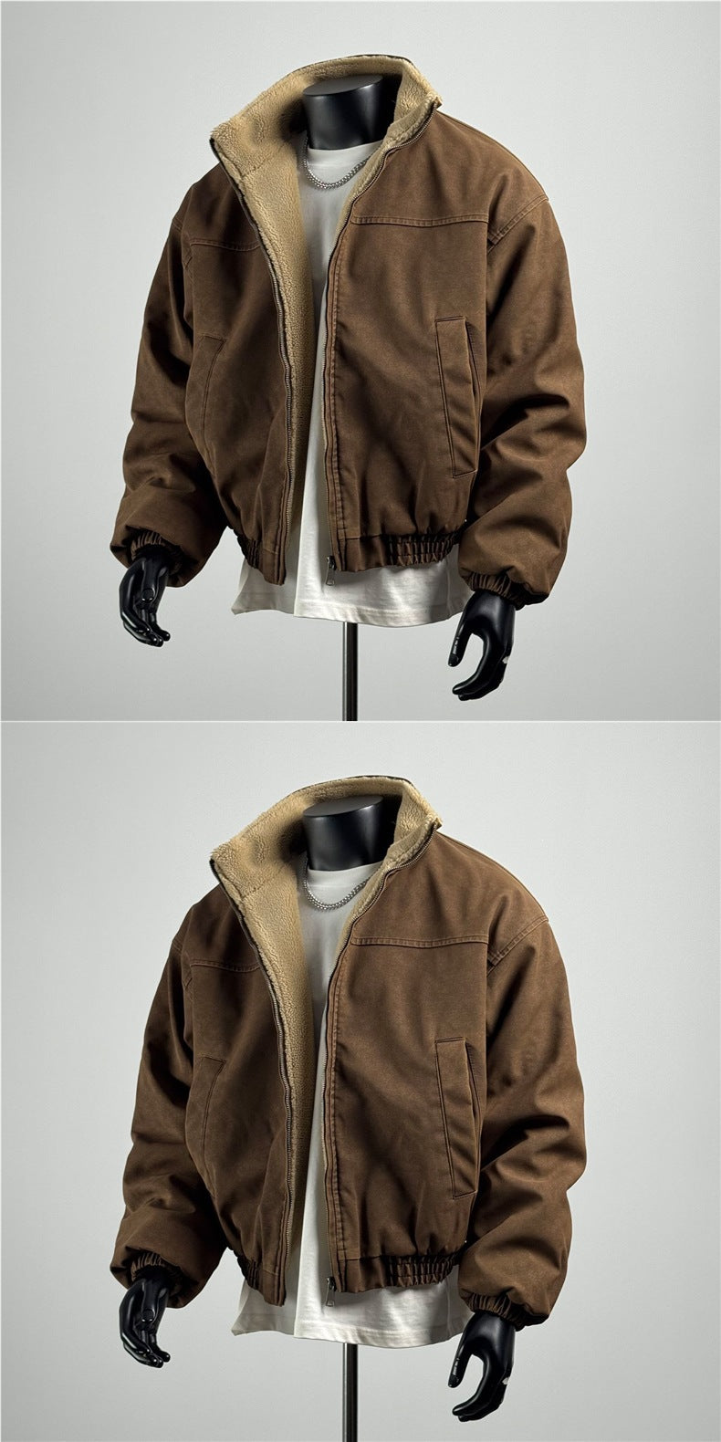 Manteau rembourré en coton pour hommes
