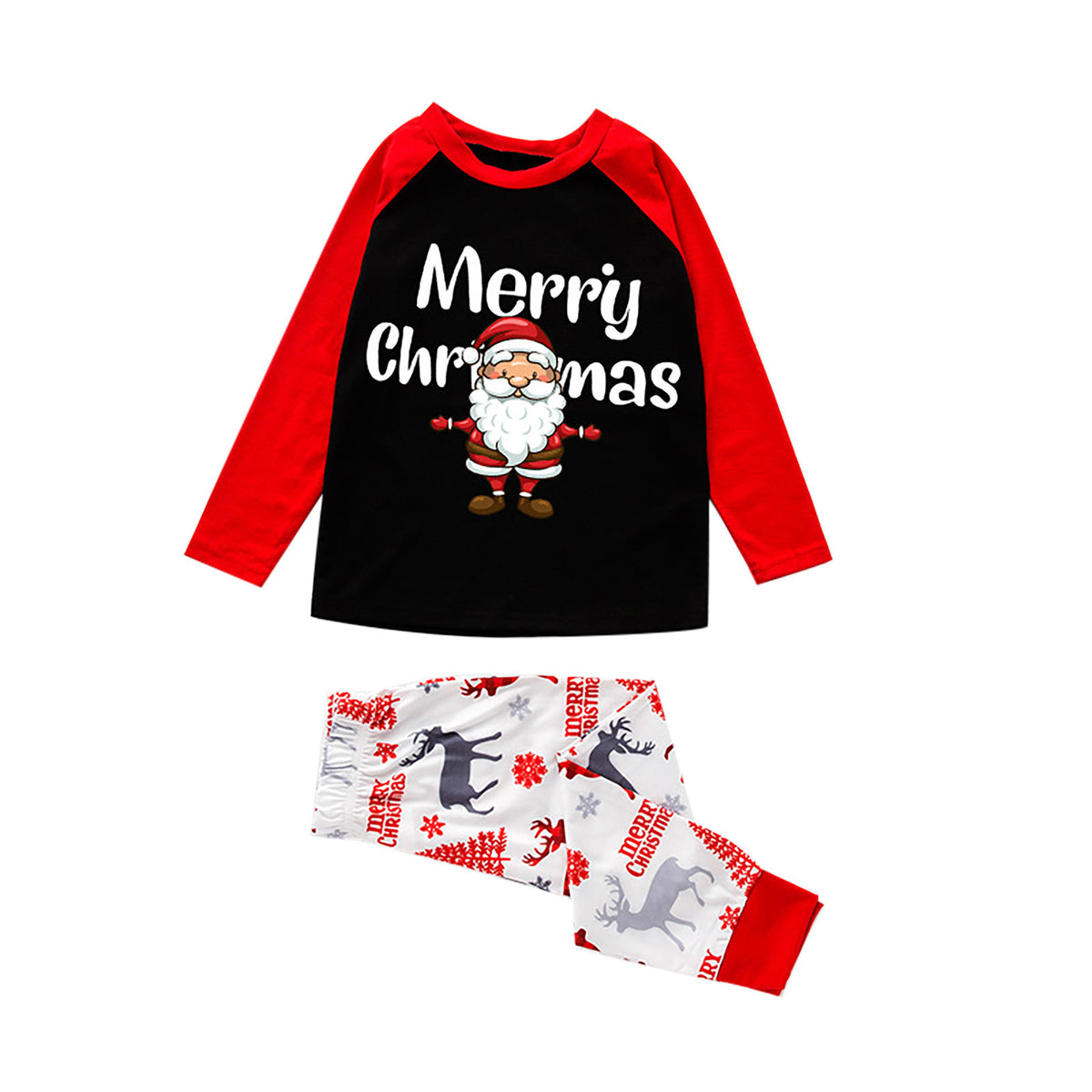 Father Christmas prints the parent-child home service costume