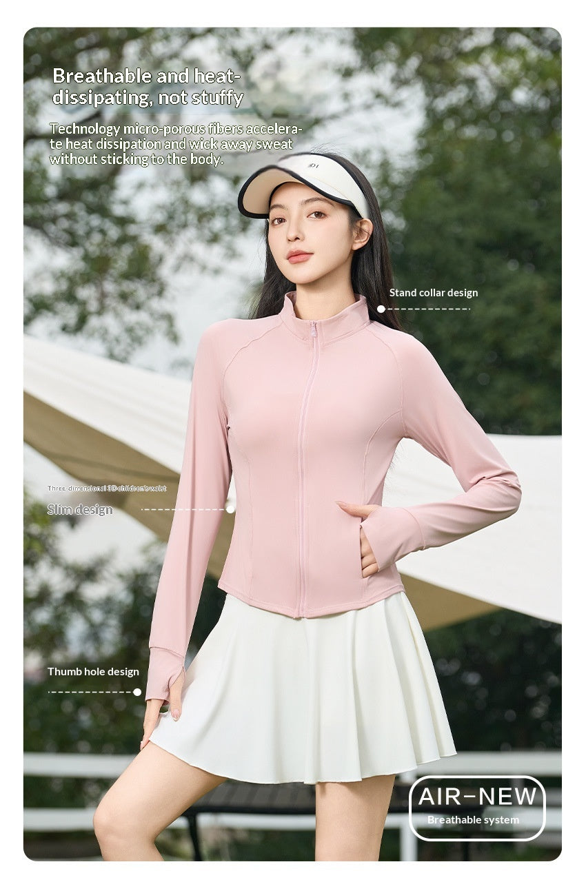 Ice-silk Femmes Summer Respirant Veste légère de protection solaire