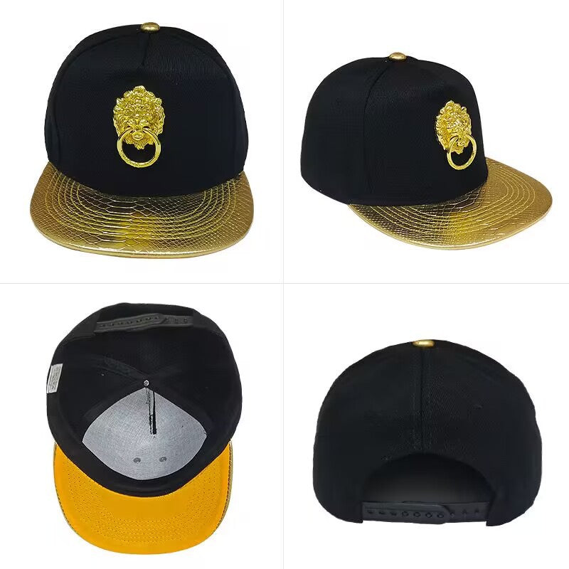 Casquette de baseball en cuir PU pour hommes