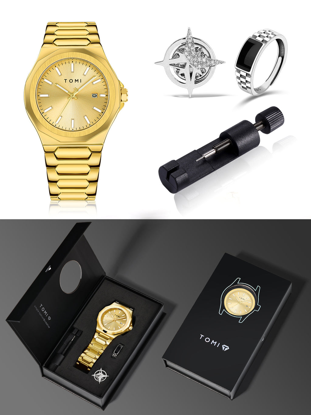 Classic Steel Businessmen's Watch Set