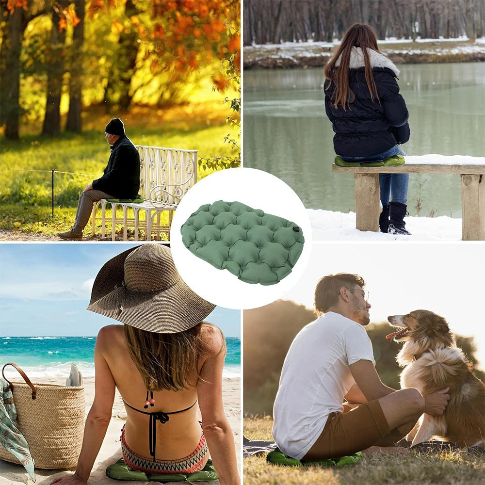 Camping de plein air Coussin de siège gonflable résistant à l'humidité