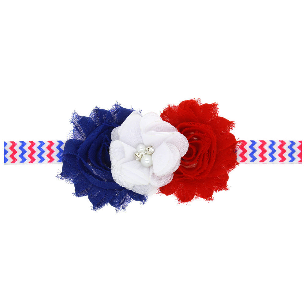 Bandeau de Rose rayée pour enfants
