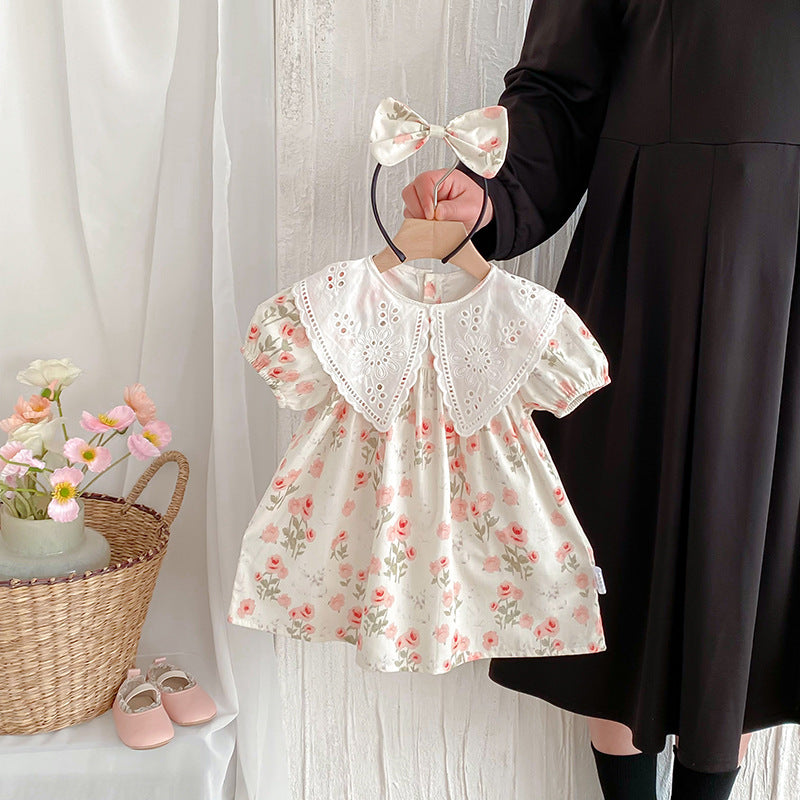 Filles style coréen Robe à manches courtes Romper