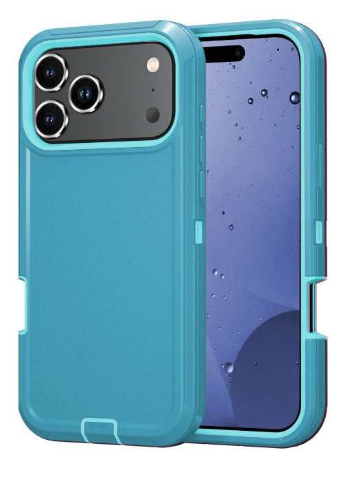 Applicable à 17promax Robot Trois-Proof Robot Solid Color Phone Case