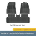 Tapis de plancher de voiture TPE pressés en plastique