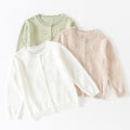 Cotton pour enfants en tricot Cardigan printemps été mince long patron ours poitrine unique