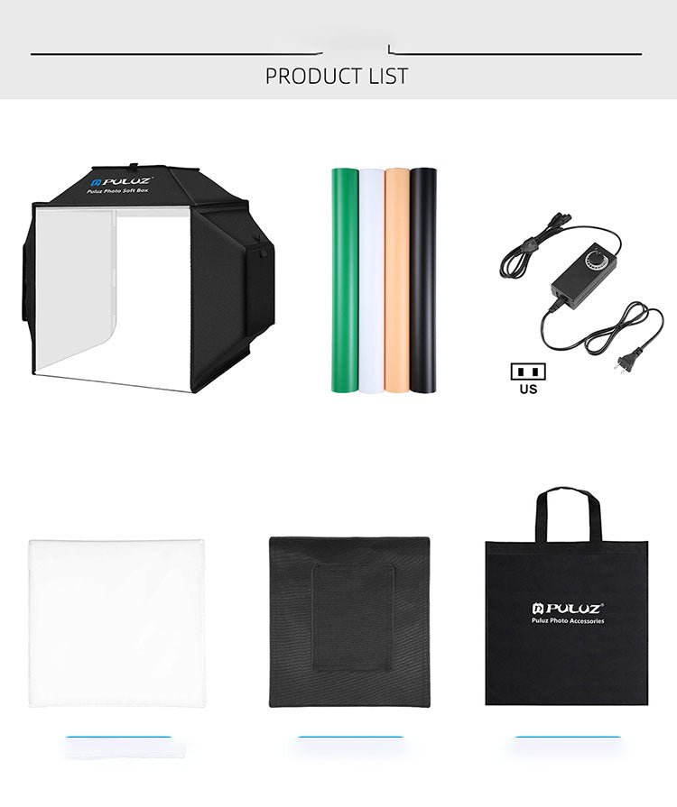 40cm Small Folding LED Studio Product Photo Light Box Simple Shooting Light