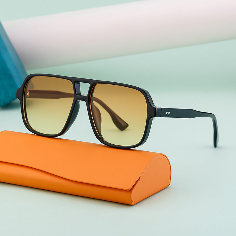 Lunettes de soleil Retro Double-Beam pour hommes