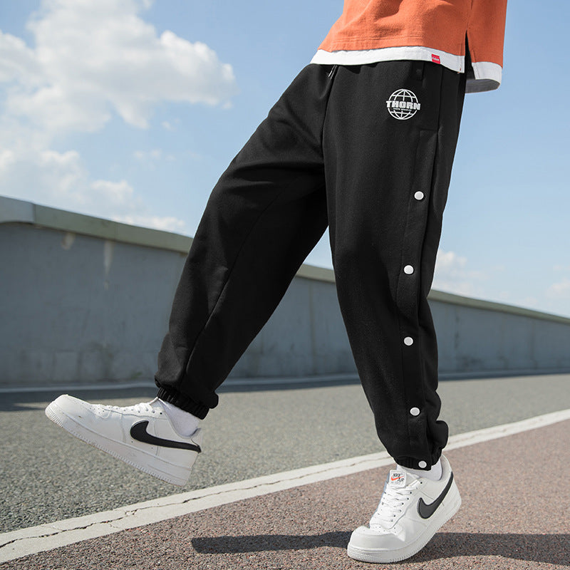 Newport Style Hommes Automne et hiver Breasted Drape Casual Hommes pantalons de sport solitaires