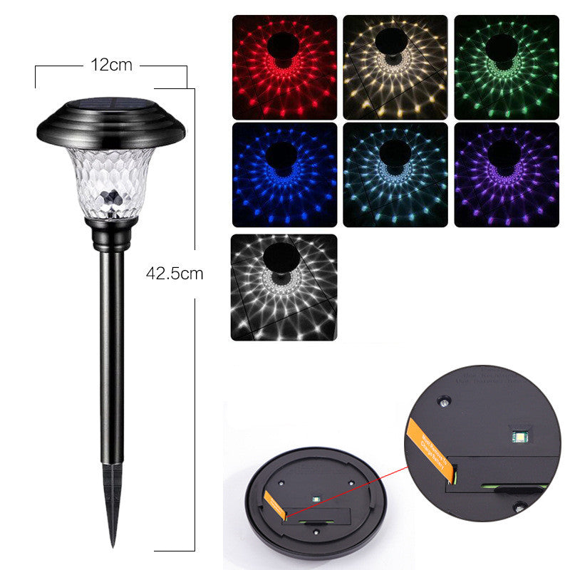Lumière solaire extérieure de pelouse