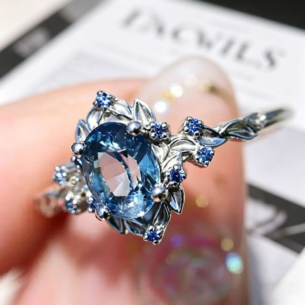 Bague en cuivre personnalisée avec incrustation Zircon