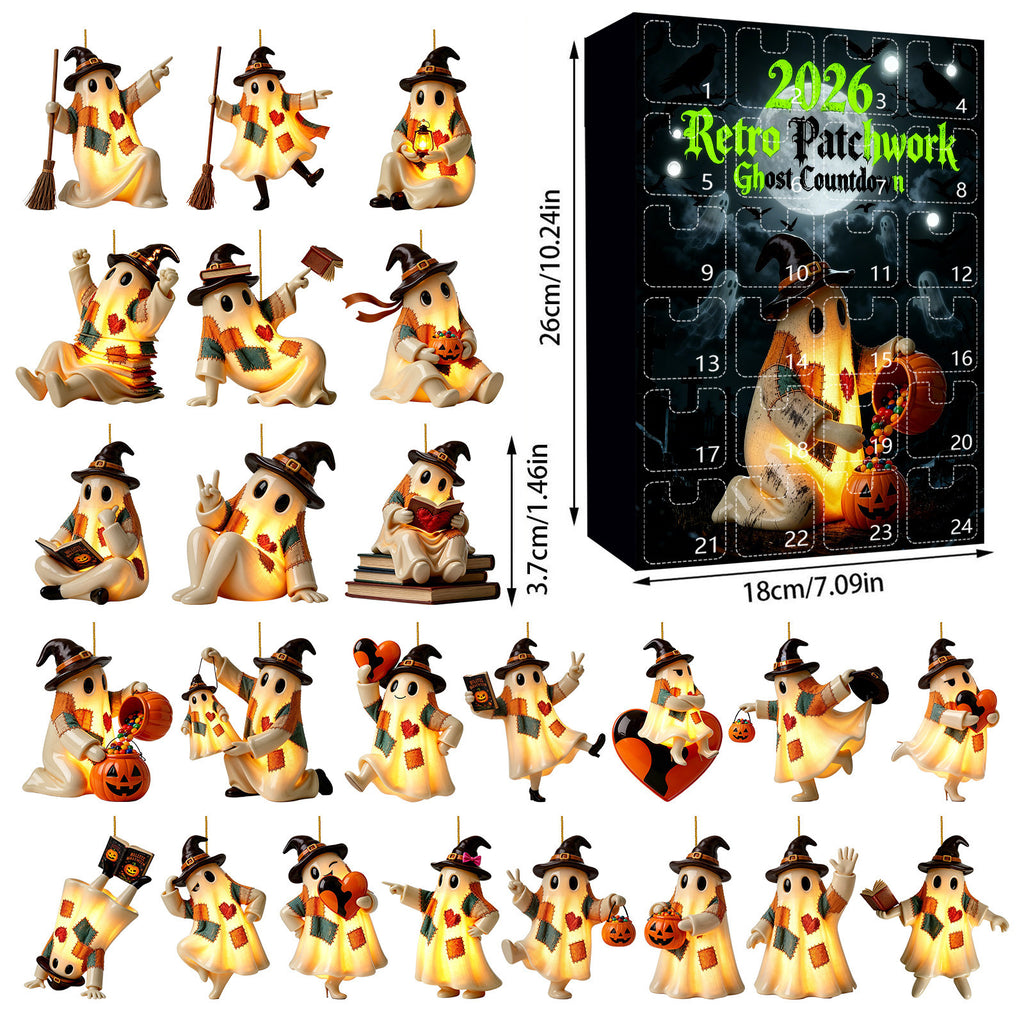 Pendentif Halloween Lighting Retro Patch Ghost