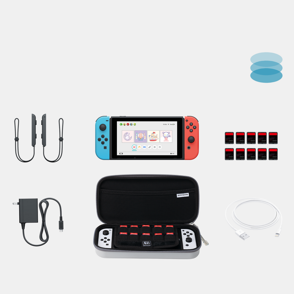 Accessoires de console de jeux multi-cassettes à grande capacité