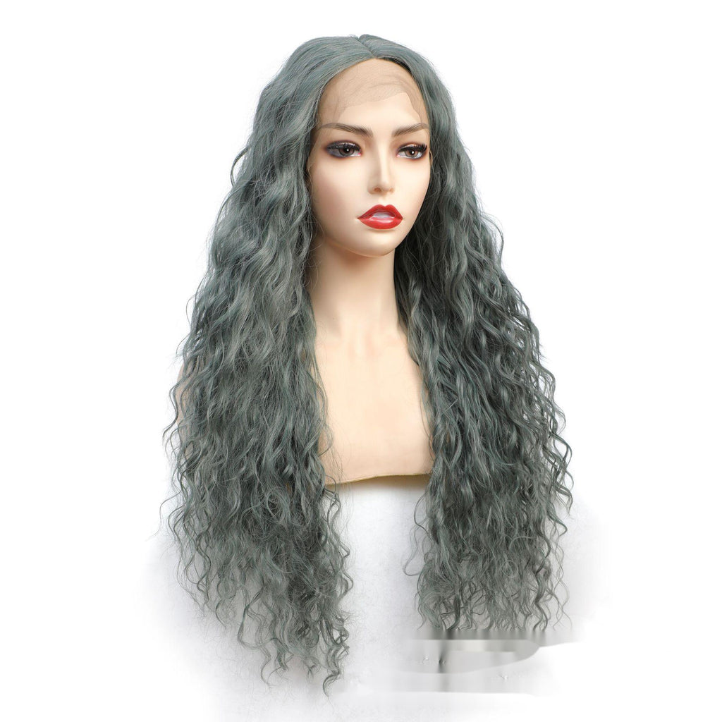 Hotte de cheveux bouclée longue fibre chimique
