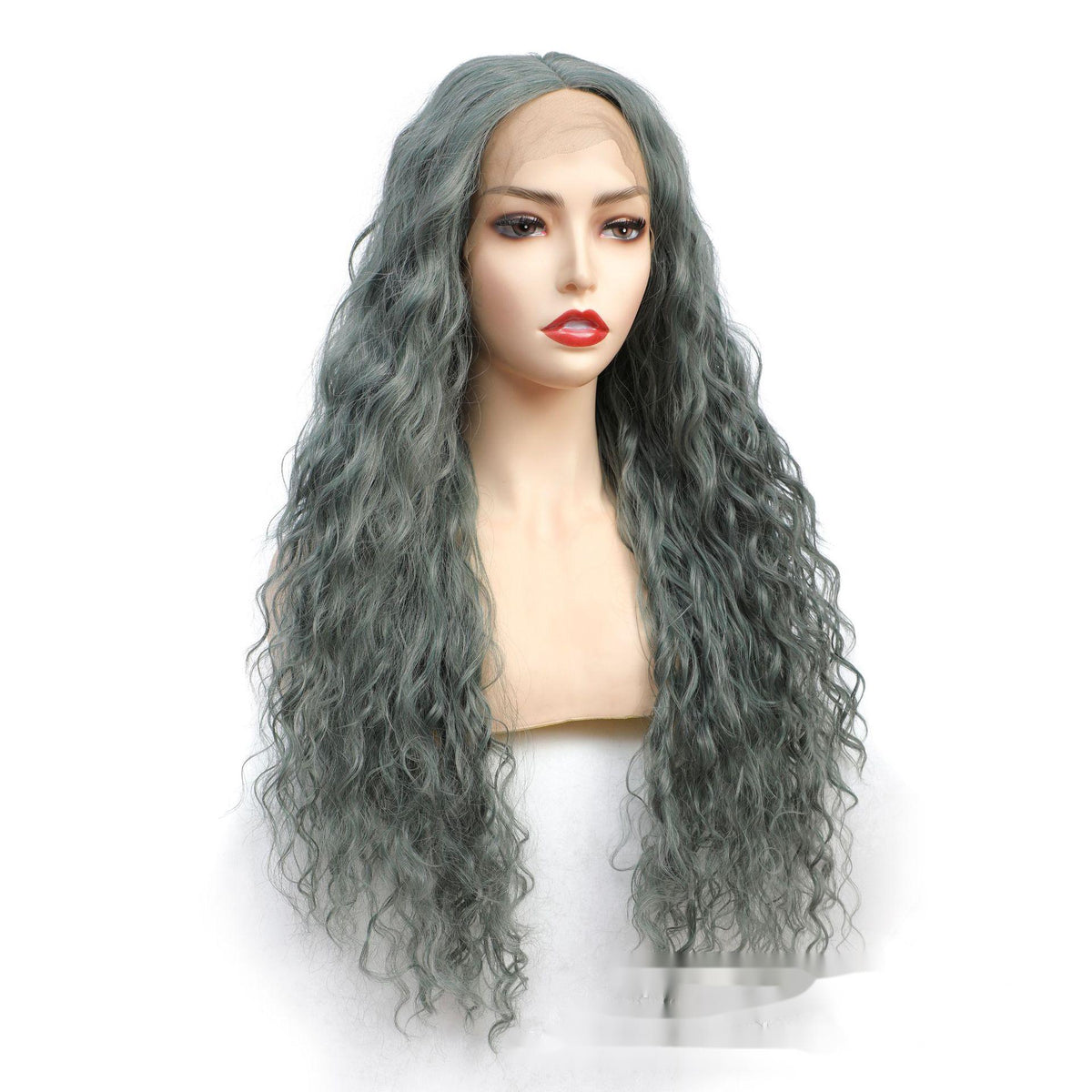 Hotte de cheveux bouclée longue fibre chimique