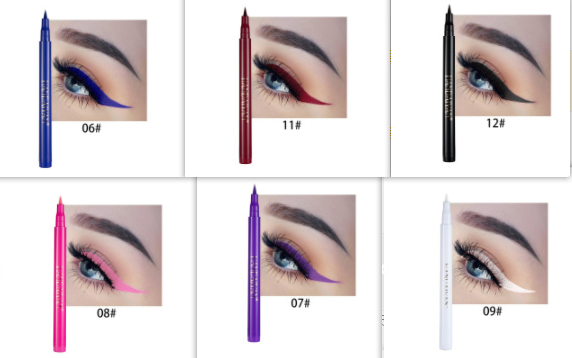 La peinture de couleur bricolage n'est pas facile à masquer Eyeliner mat