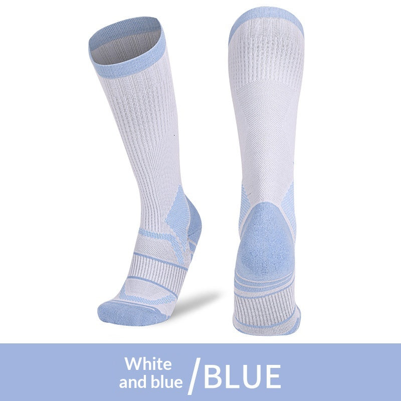 Chaussettes professionnelles de compression en fibre de bambou