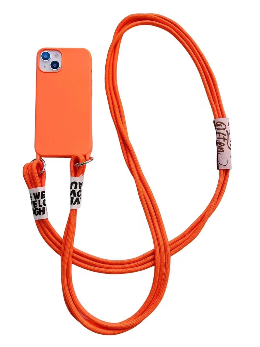 Boîtier de téléphone en silicone liquide à longue bande diagonale