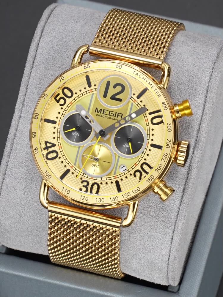 Montre Quartz pour hommes d'affaires mode