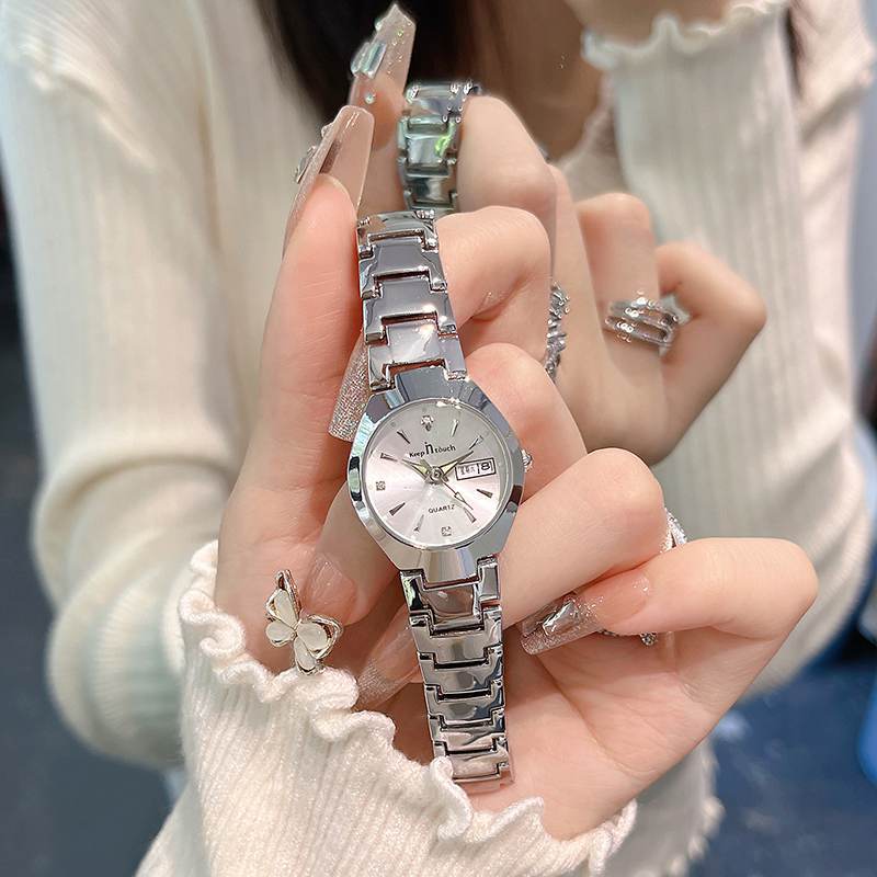 Femmes Versatile Imperméable Montre Quartz Niche-Style avec Calendrier