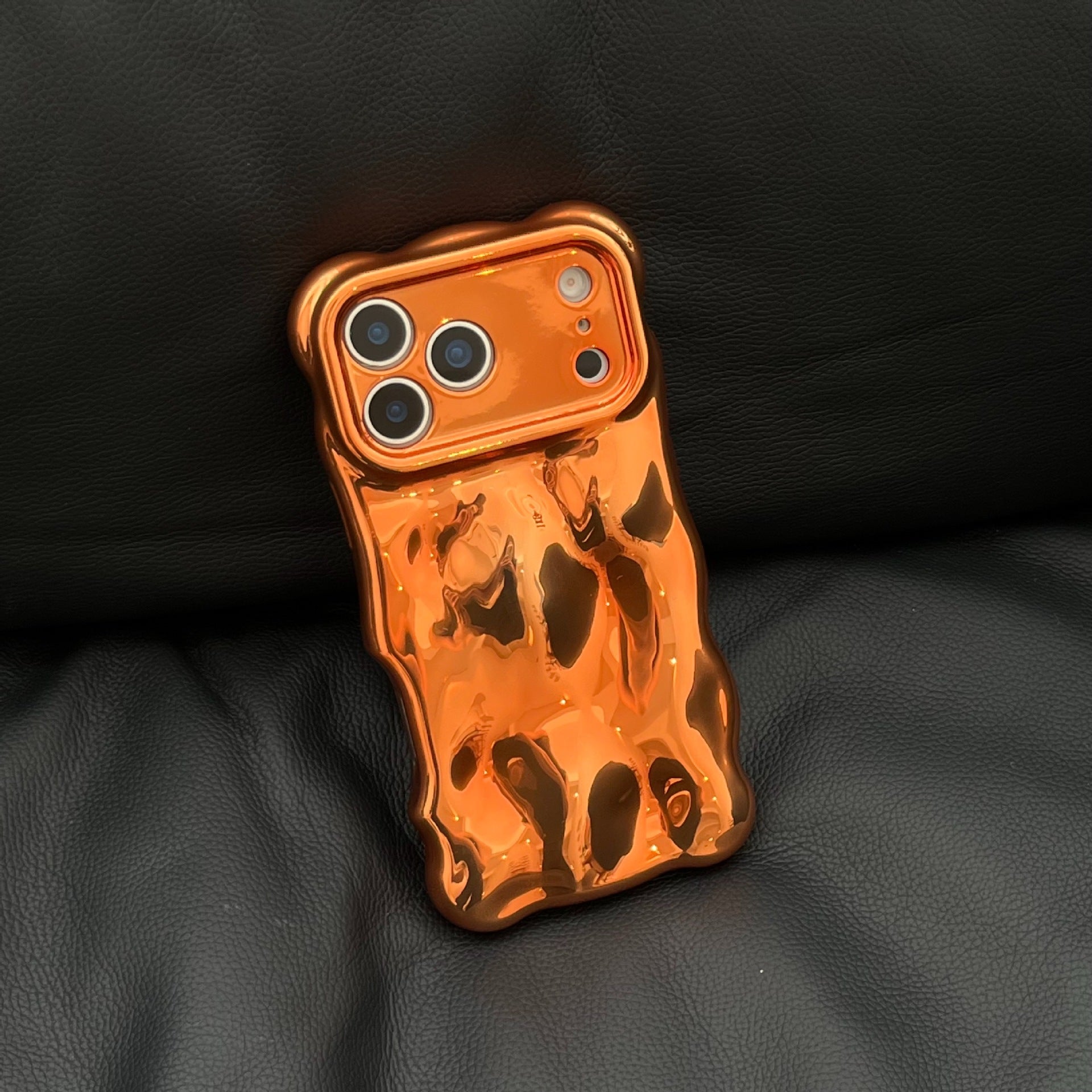 Électroplaqué de haute qualité orange Wave Shell approprié